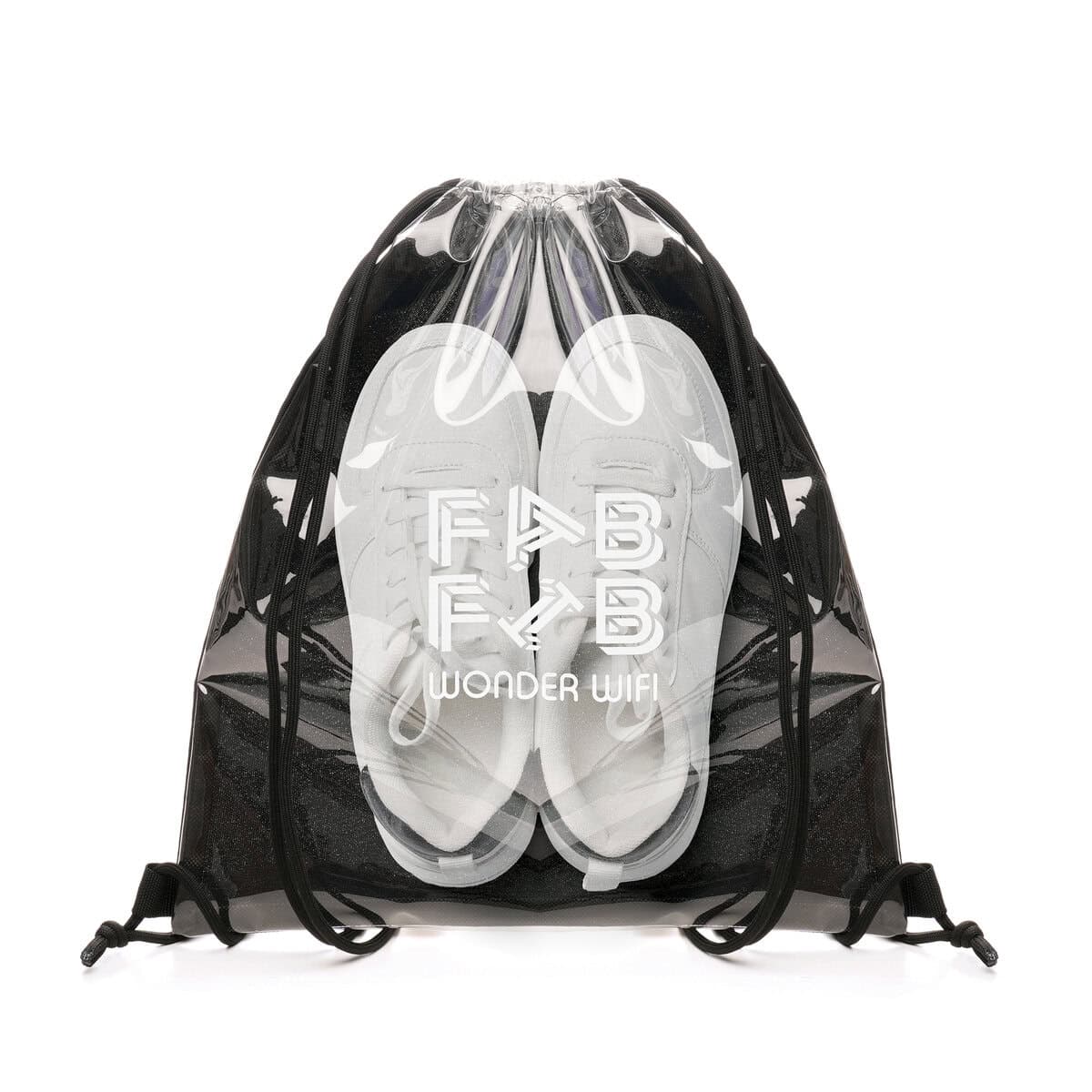 Transparent Fabric Drawstring Bag